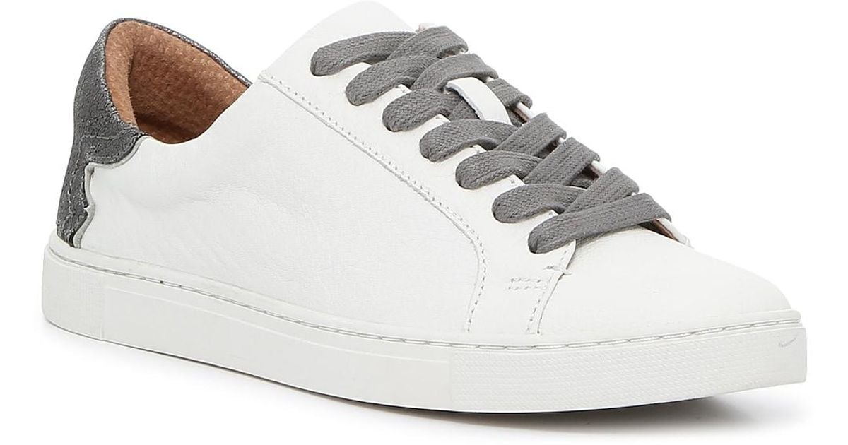 Frye Leather Ivy Western Oxford Sneaker in White | Lyst