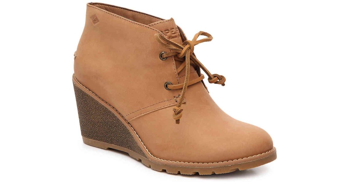 sperry wedge booties