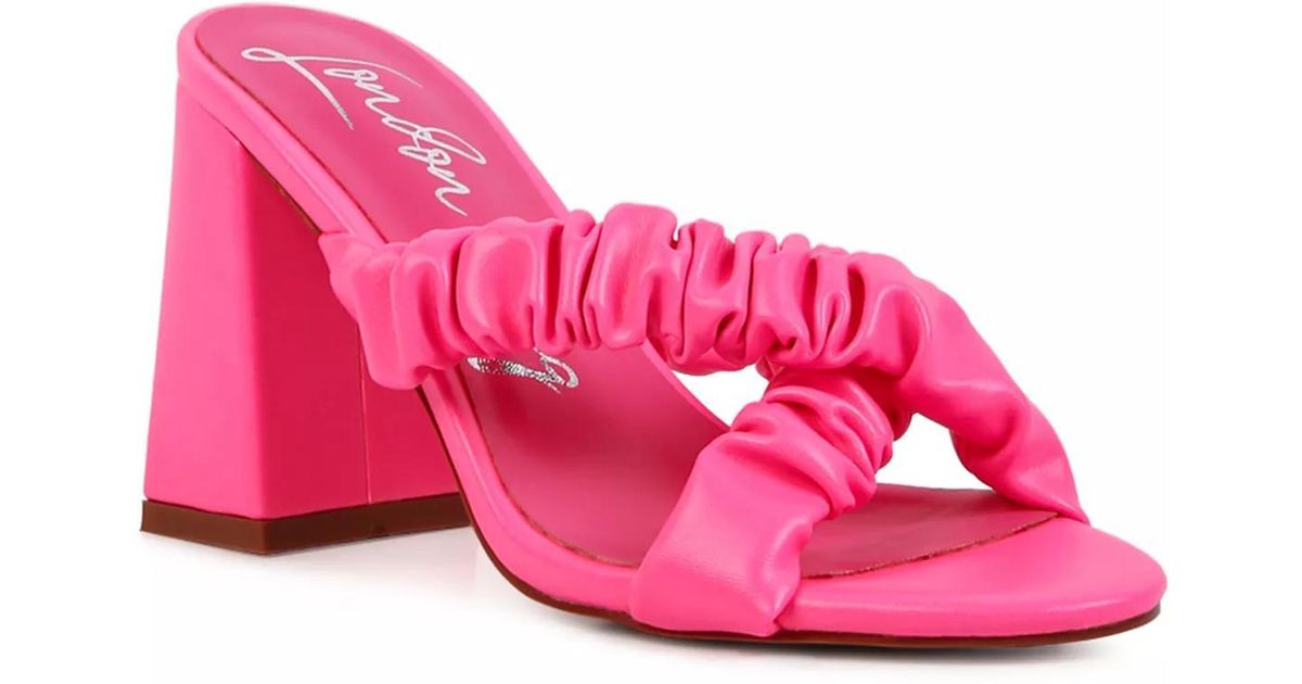 LONDON RAG Page Sandal in Pink | Lyst