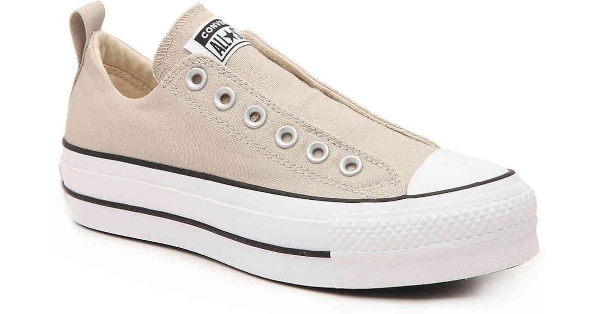 Converse Chuck All Star Fashion Lift Slip-on Sneaker in Natural |