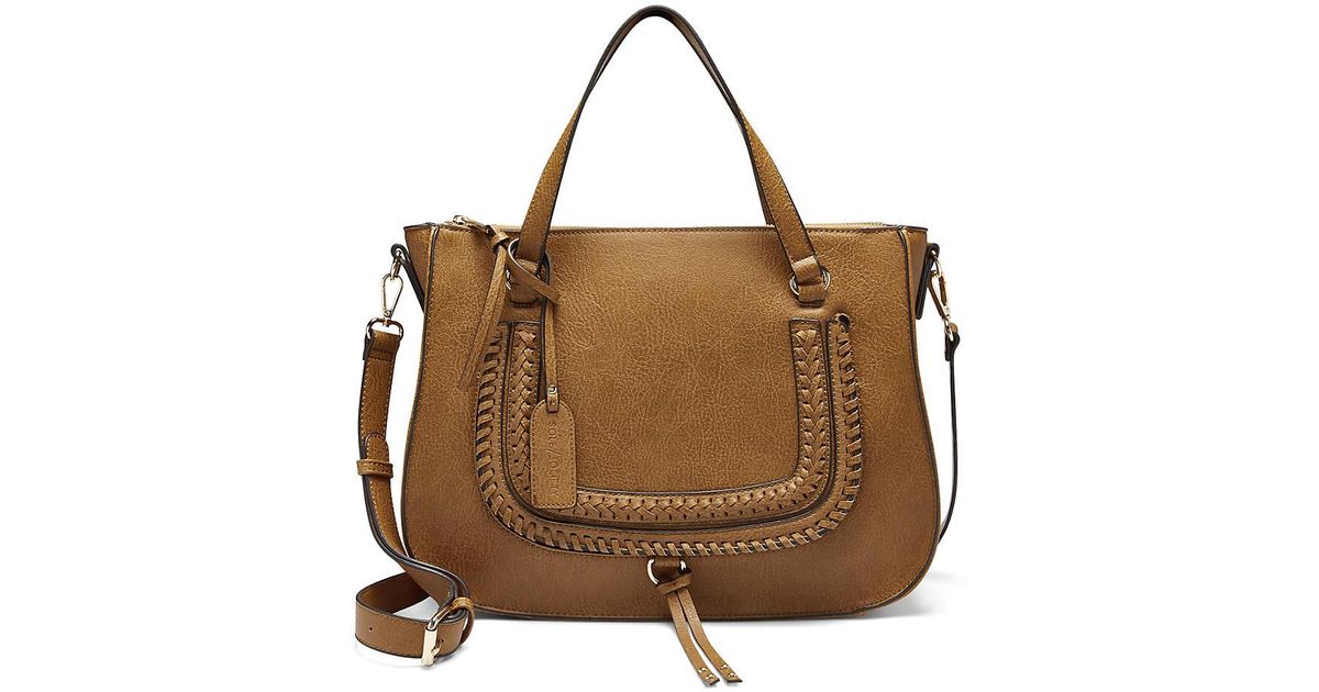 Sole Society Destin Satchel in Brown Lyst