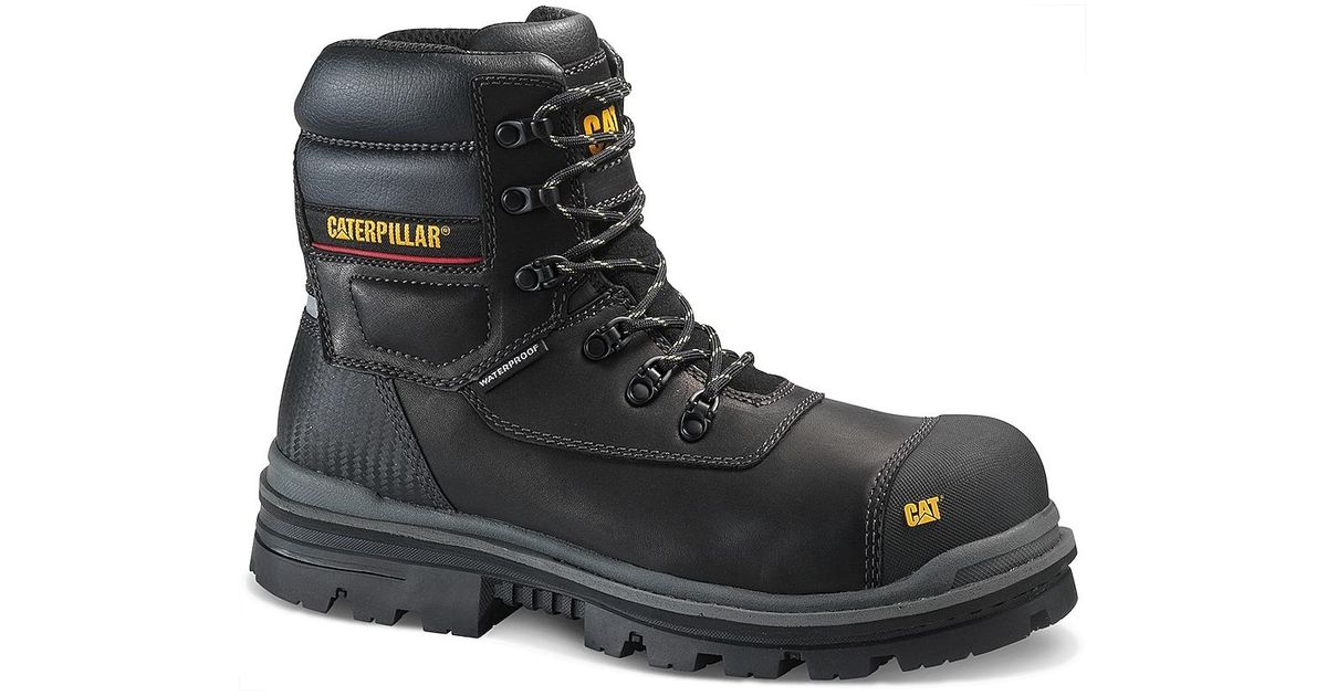 caterpillar black work boots