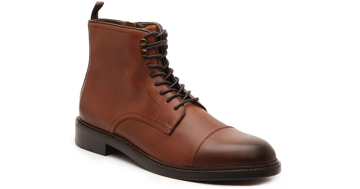 aston grey brown boots