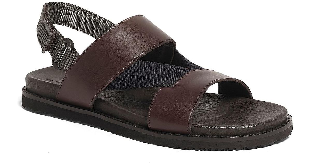 Anthony Veer Leather Malibu Sandal in Dark Brown (Brown) for Men | Lyst