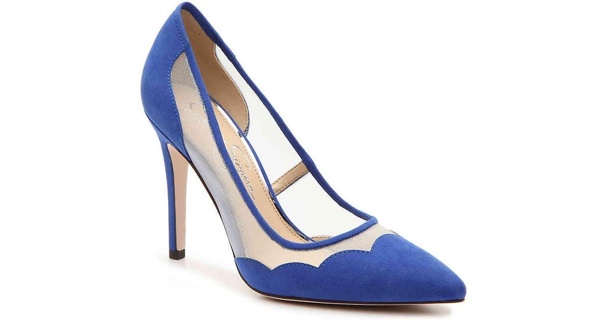 jessica simpson blue pumps