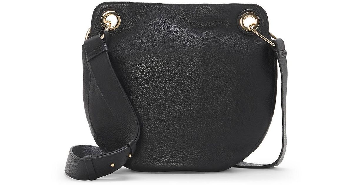 Vince Camuto Kapis Leather Convertible Crossbody Bag in Black