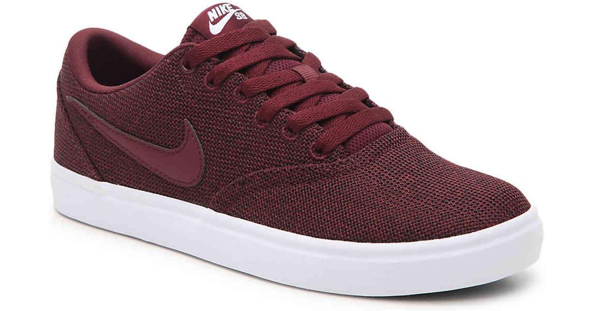 nike sb check solar canvas burgundy