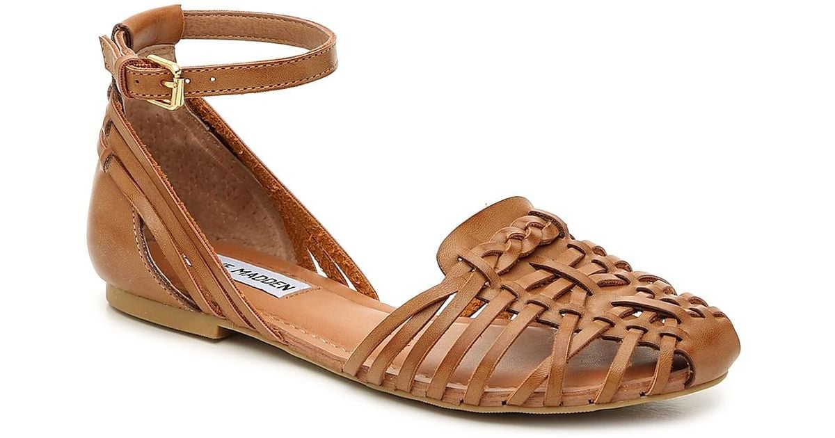 Steve Madden Mory Flat in Brown | Lyst