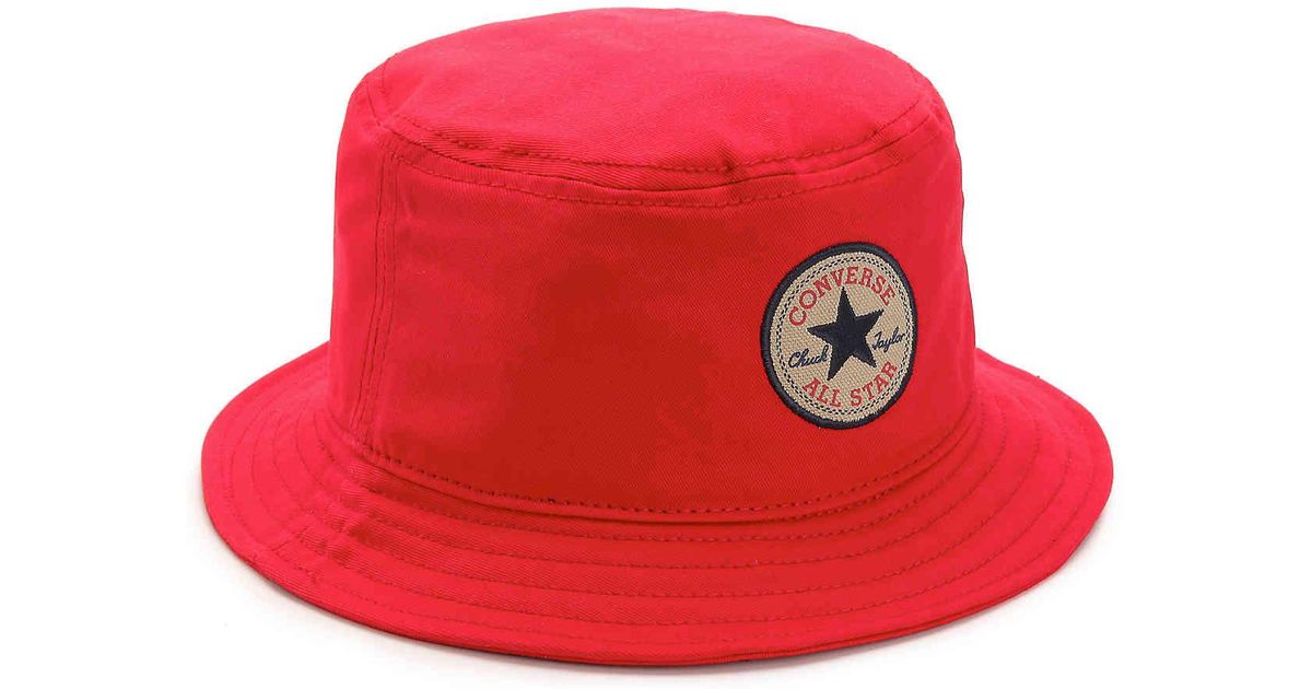 Converse Classic Bucket Hat in Red for Men | Lyst