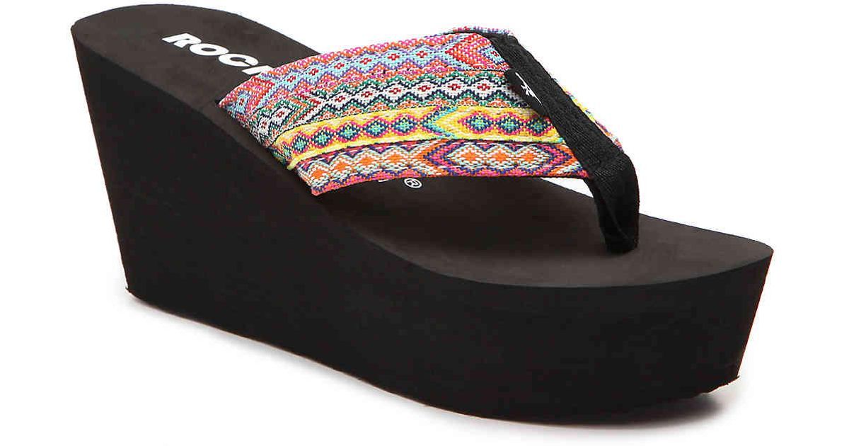 rocket dog wedge flip flops