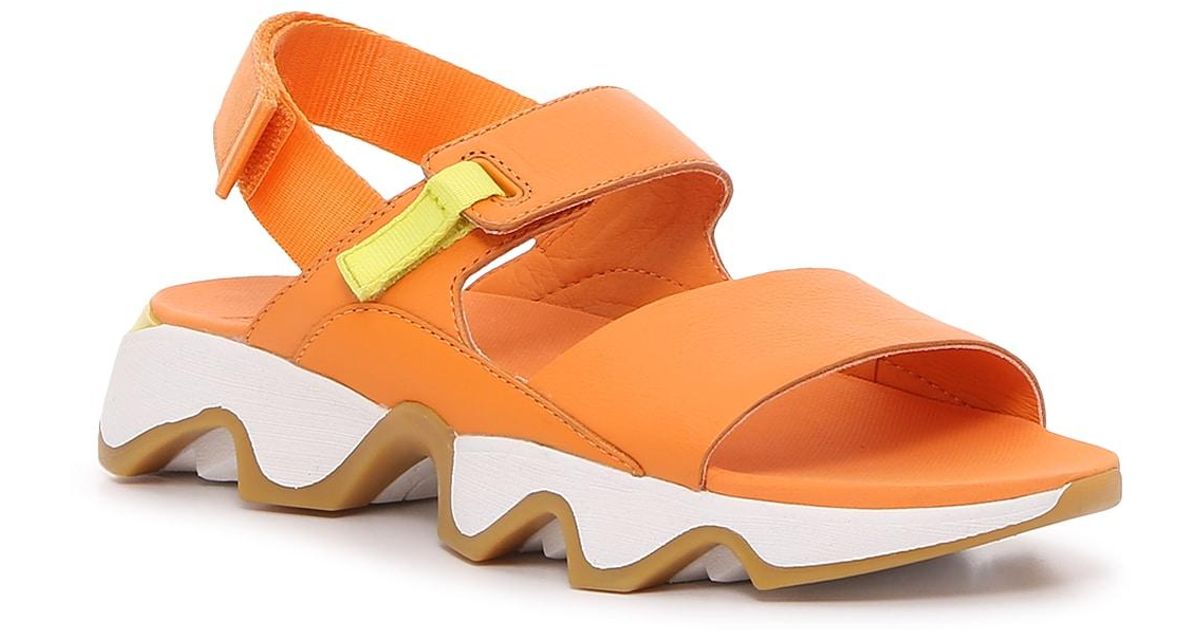 Sorel Kinetic Sport Sandal in Orange | Lyst