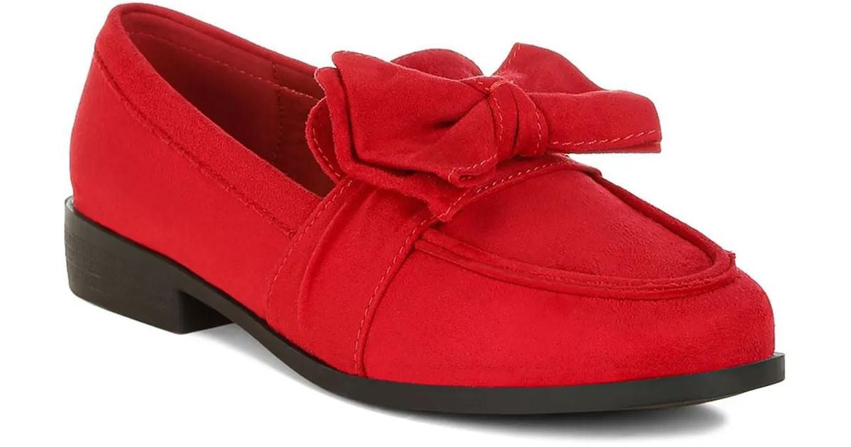 London Rag Felicity LONDON RAG Havisham Loafer in Red | Lyst