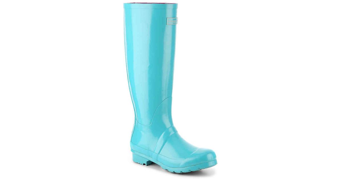 teal rain boots