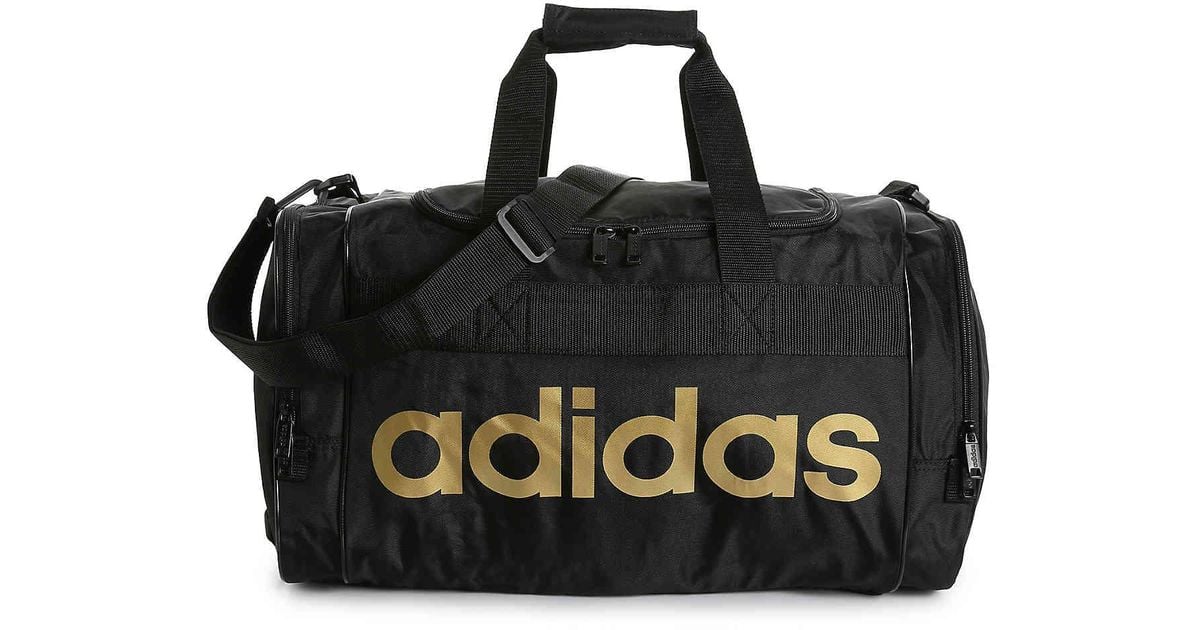 black and gold gym bag