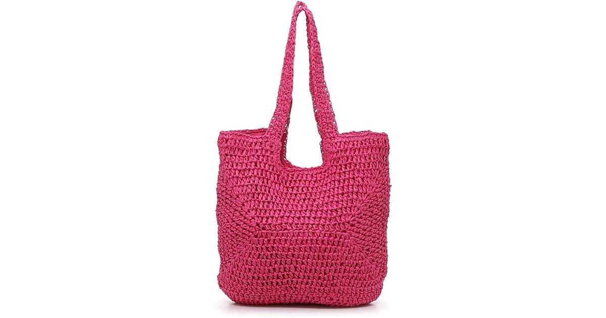 Kelly & Katie Paper Straw Tote in Black Lyst