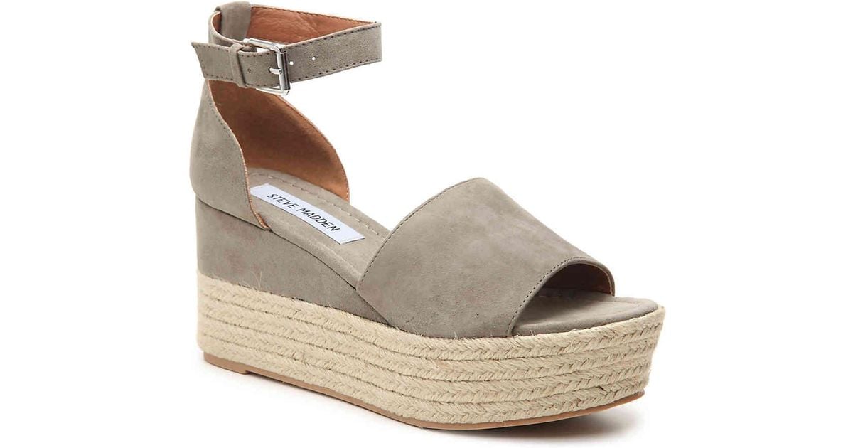 steve madden jeweled espadrille wedge sandal