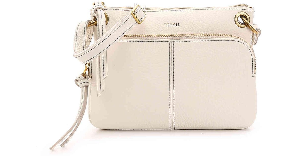 fossil karli leather crossbody bag