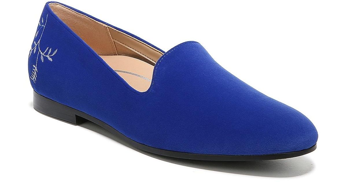 Vionic Suede Willa Loafer in Cobalt (Blue) | Lyst