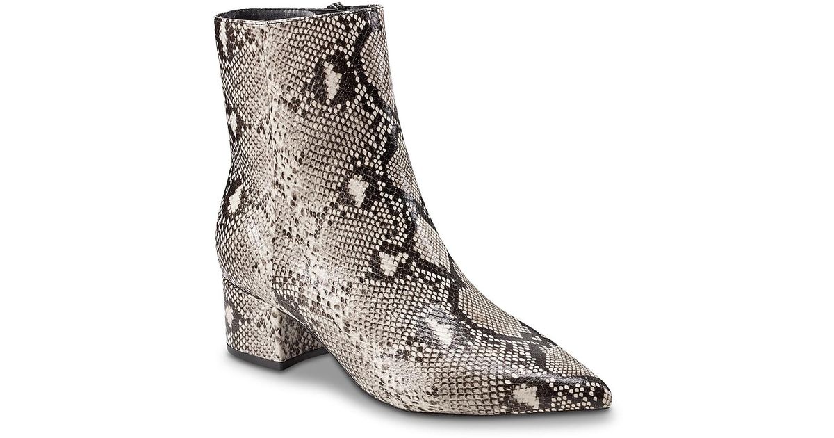 Marc fisher snakeskin booties online