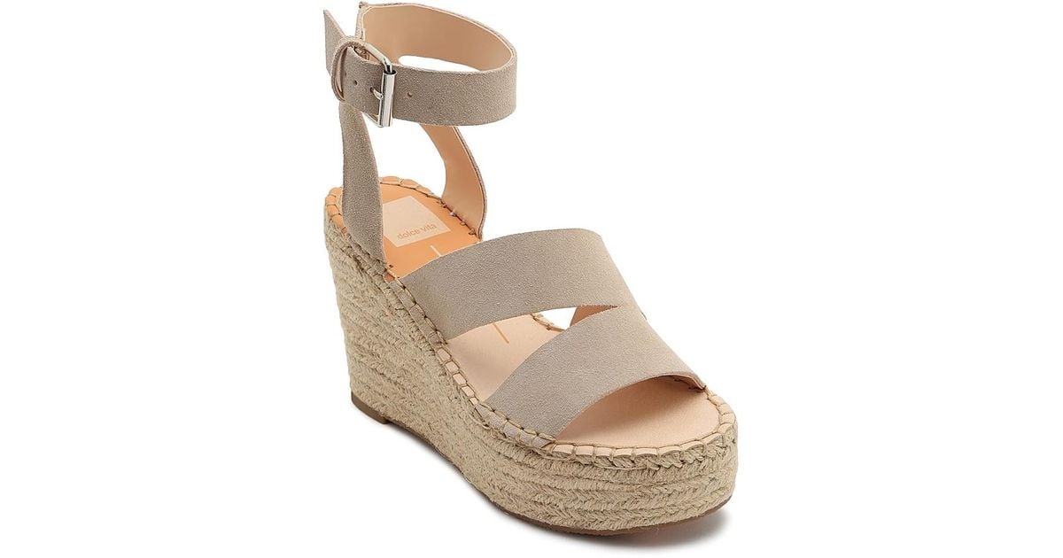 Dolce vita lia suede wedge sandal new arrivals