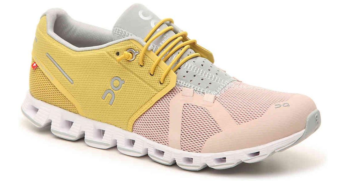 on cloud shoes yellow