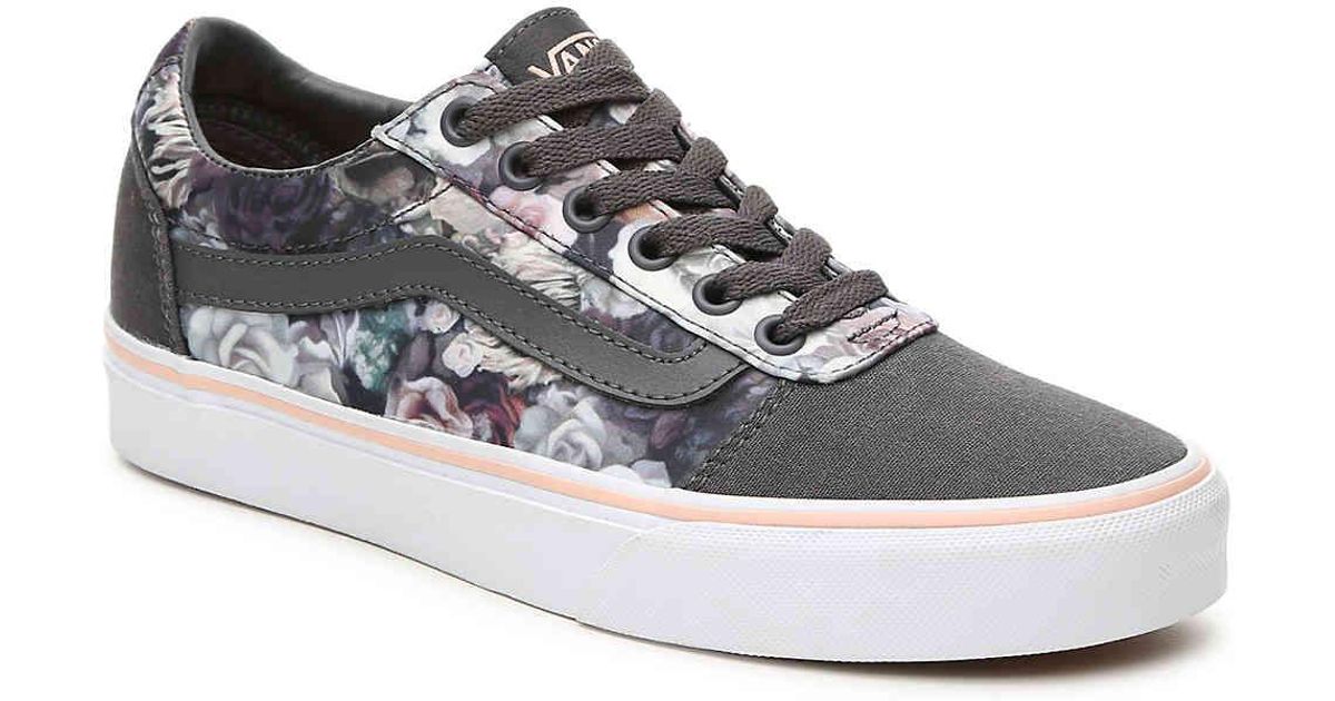 vans ward satin floral