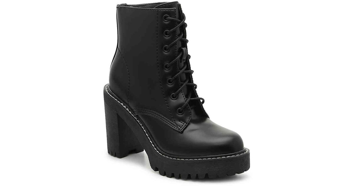 madden girl combat boots with heel