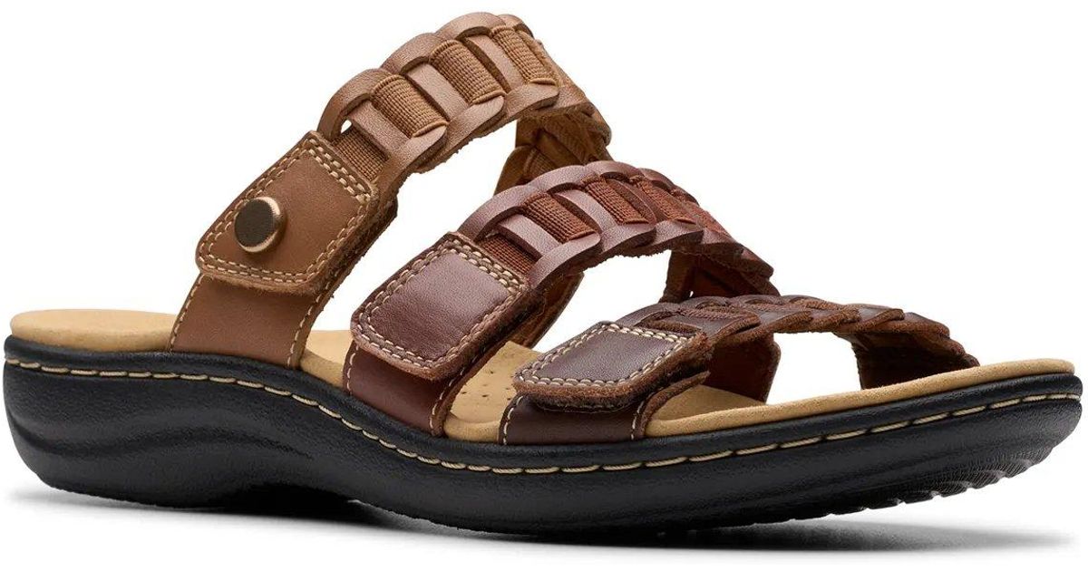 Sandali Clarks Laurieann Hope Da Donna In Pelle Rosa Polvere - Tacco 3,5 Cm, Chiusura A Strappo, Plantare Ultimate Comfort, Suola Flessibile, Numero 40 EU