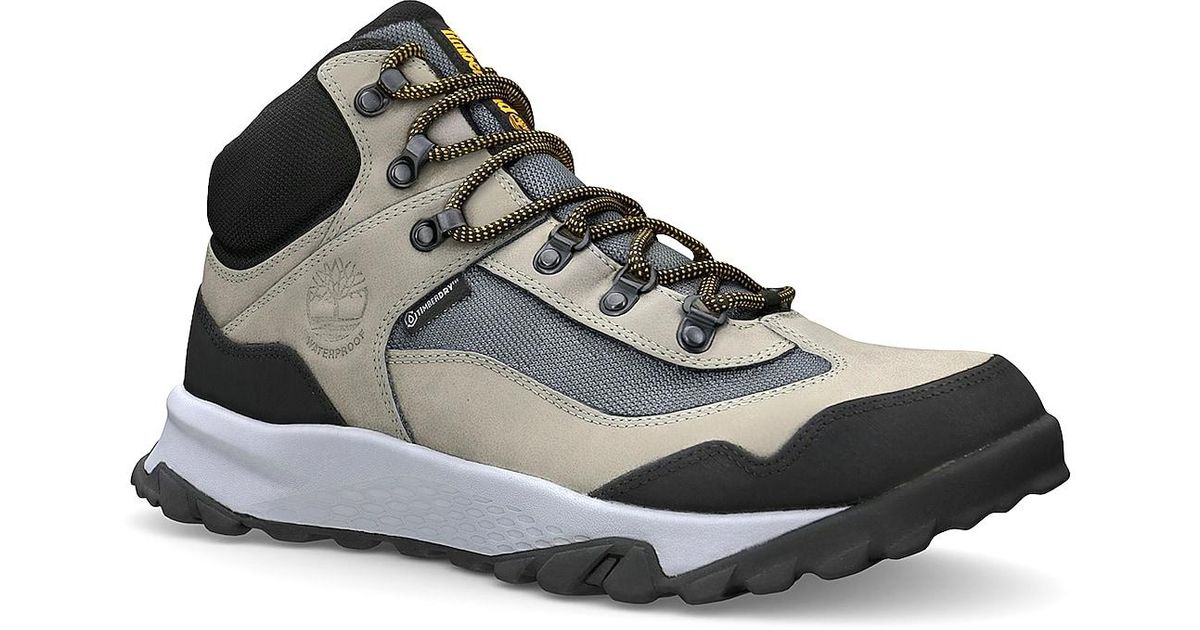 Timberland Leather Lincoln Peak Waterproof Hiking Boot in Grey (Black