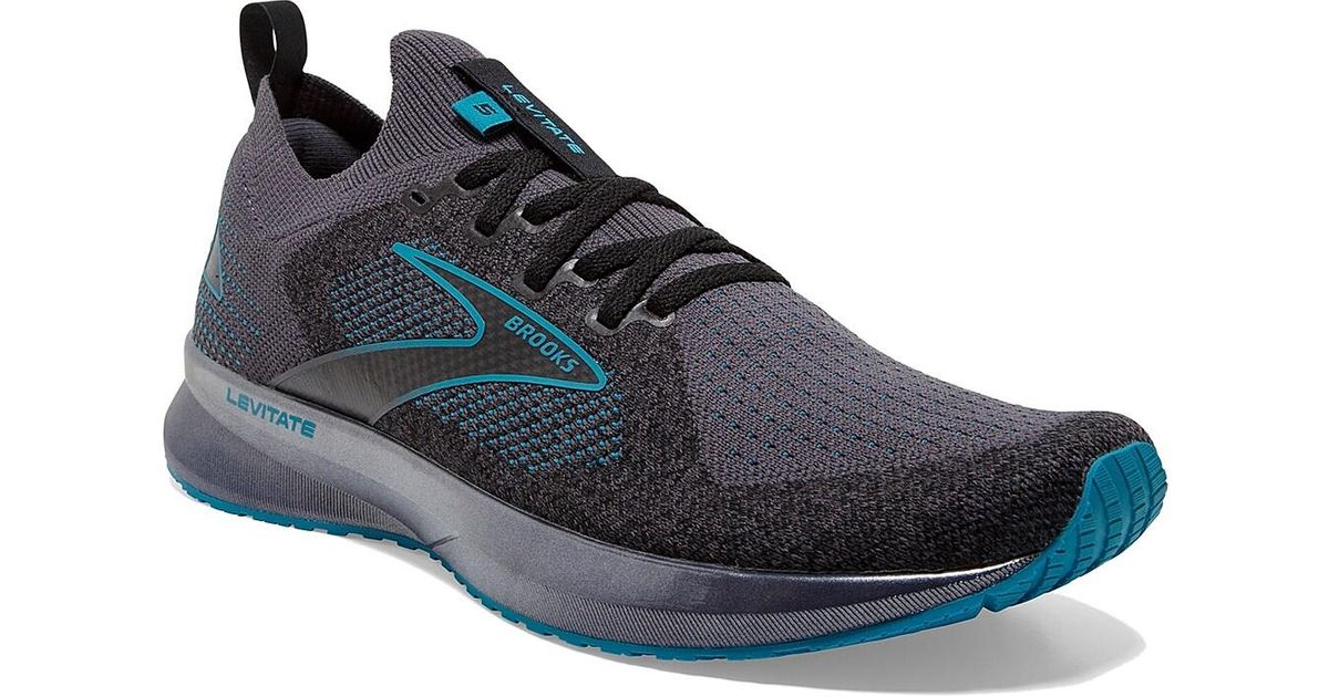 Brooks Levitate Stealthfit 5 Running Shoe in Black/Blue (Blue) for Men