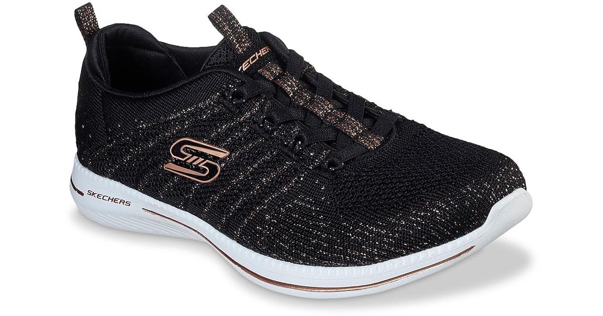Skechers City Pro Glow On Slip-on Sneaker in Black | Lyst