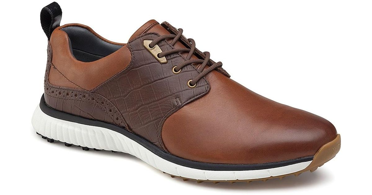 Johnston & Murphy Xc4 Luxe Hybrid Saddle Golf Shoe in Brown for Men Lyst