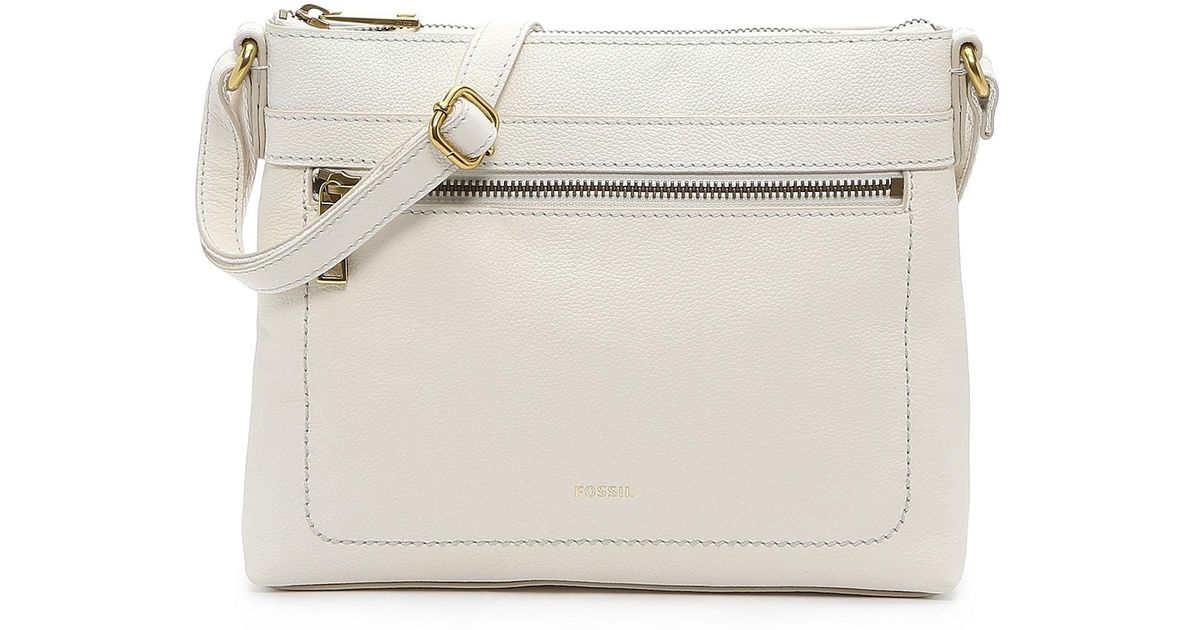 Fossil Evie Leather Crossbody Bag in 