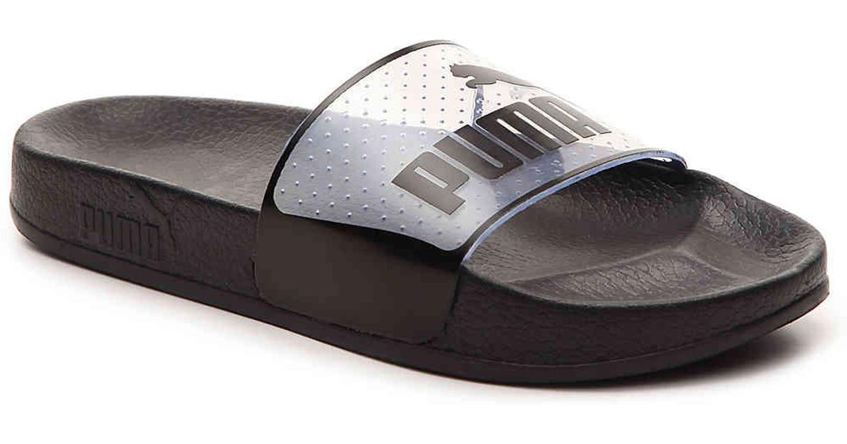 puma clear slides with confetti