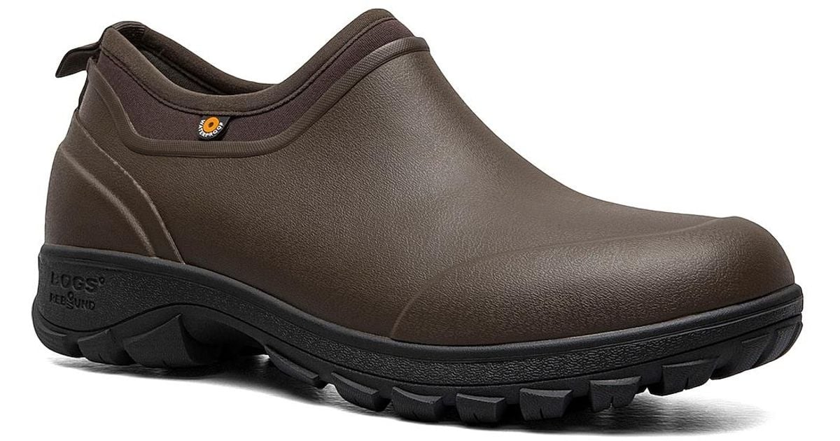 Bogs Rubber Sauvie Slipon Rain Boot in Cognac (Black) for Men Lyst