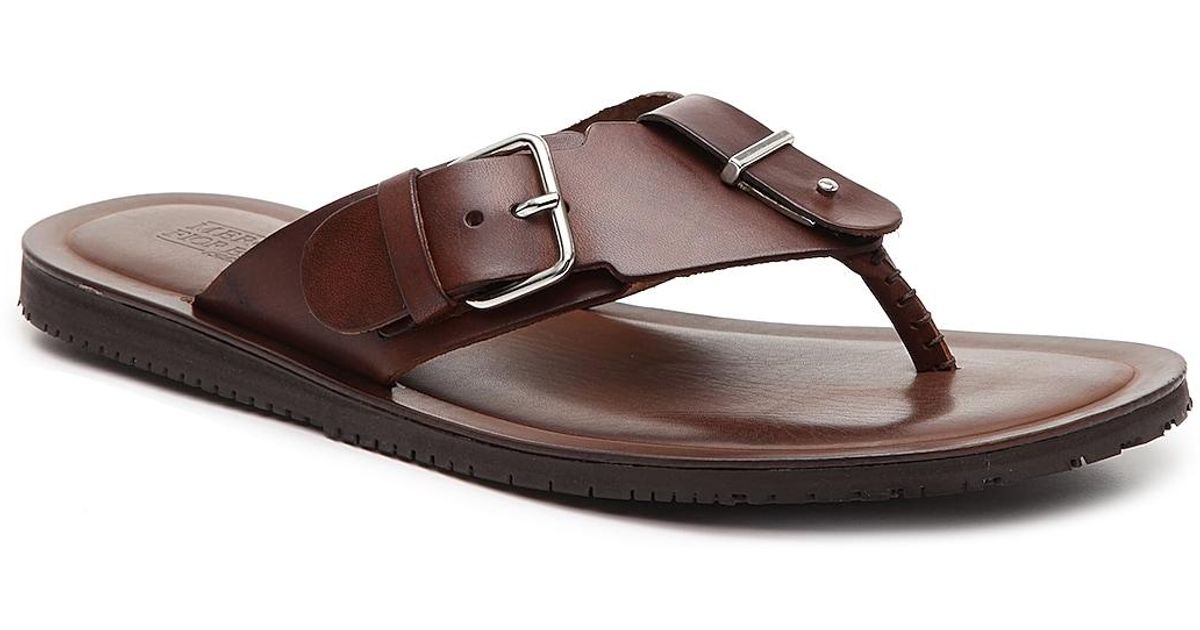 Mercanti Fiorentini Leather 7234 Sandal in Dark Brown (Brown) for Men | Lyst