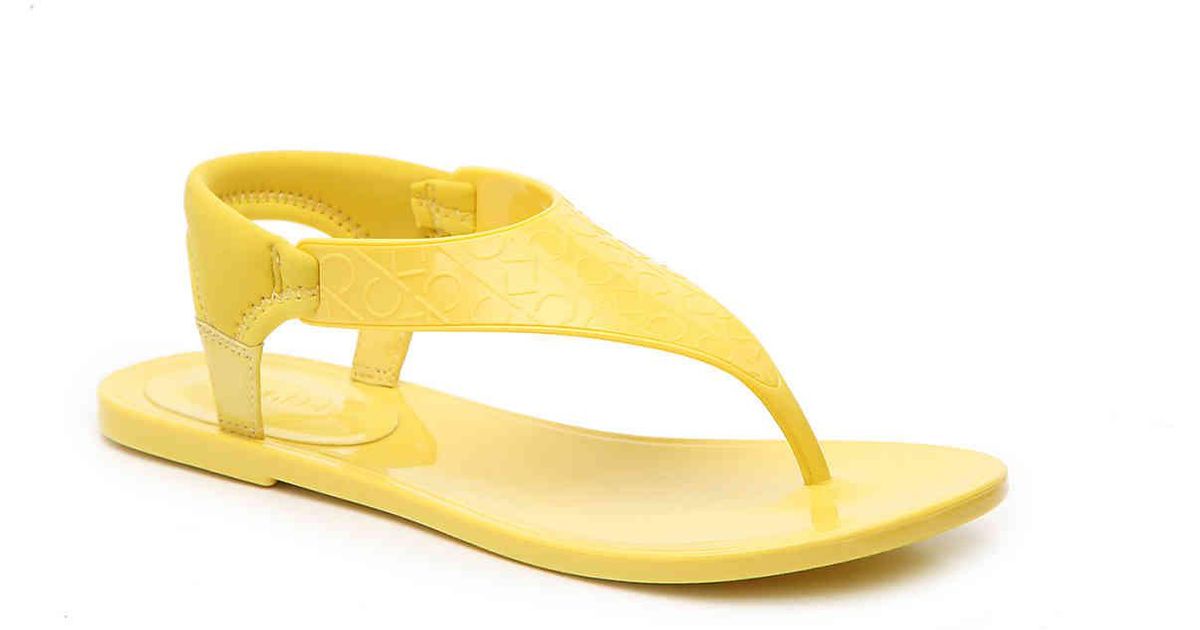 calvin klein janny jelly sandal