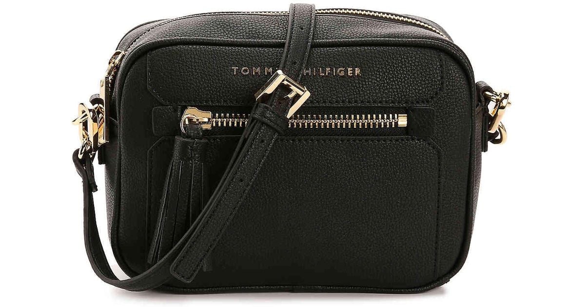 black tommy hilfiger crossbody bag