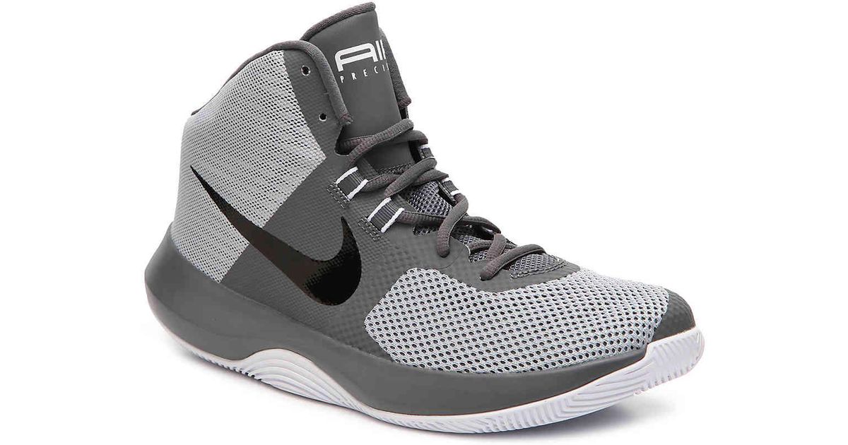 nike air precision grey basketball shoes