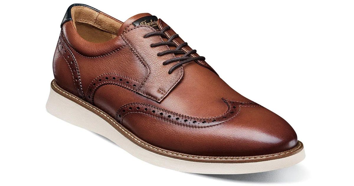 Florsheim Launch Cognac Multi Wingtip Oxford Men's Shoes