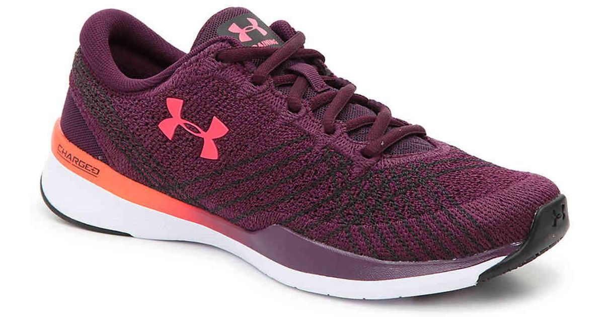 pink and purple under armour shoes