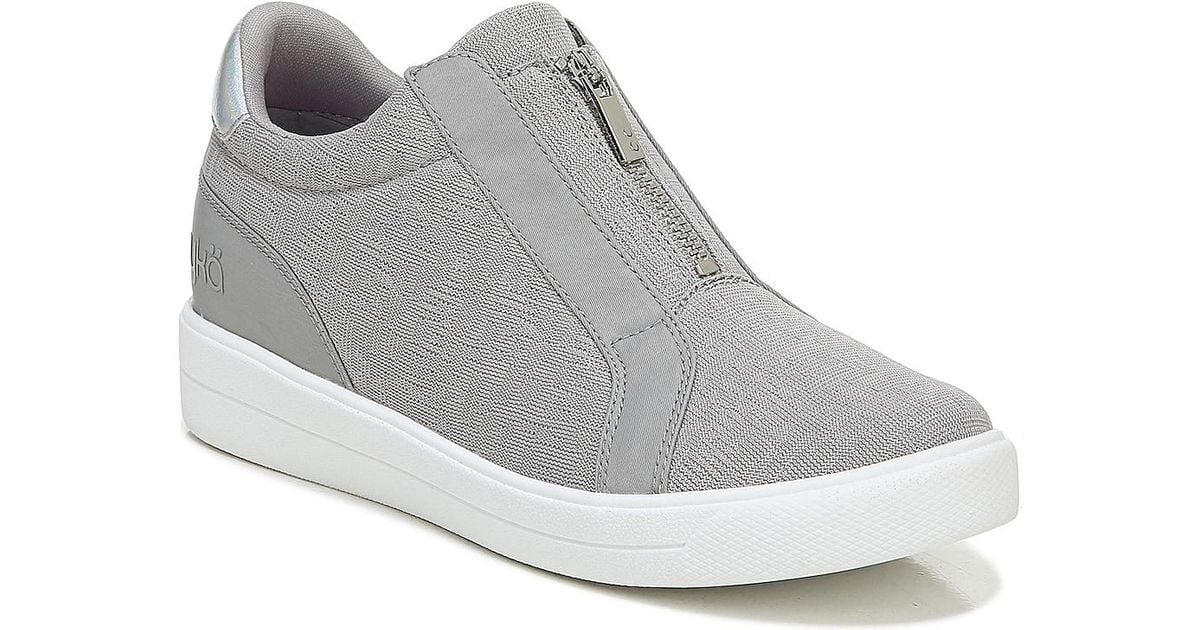 Ryka Synthetic Vibe Wedge Sneaker in Grey (Gray) - Lyst