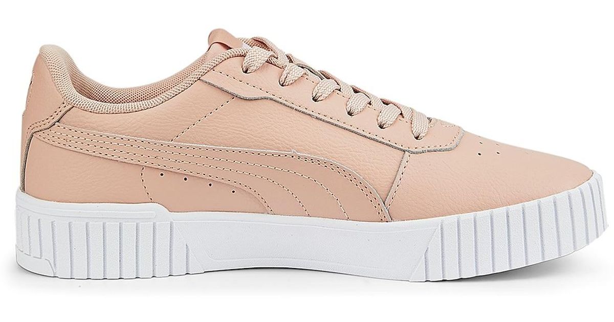PUMA Leather Carina 2.0 Sneaker in Light Pink (Black) Lyst