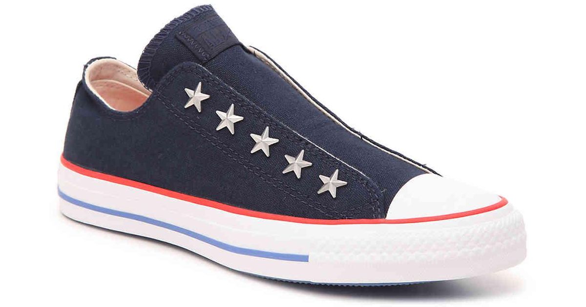 converse slip on navy
