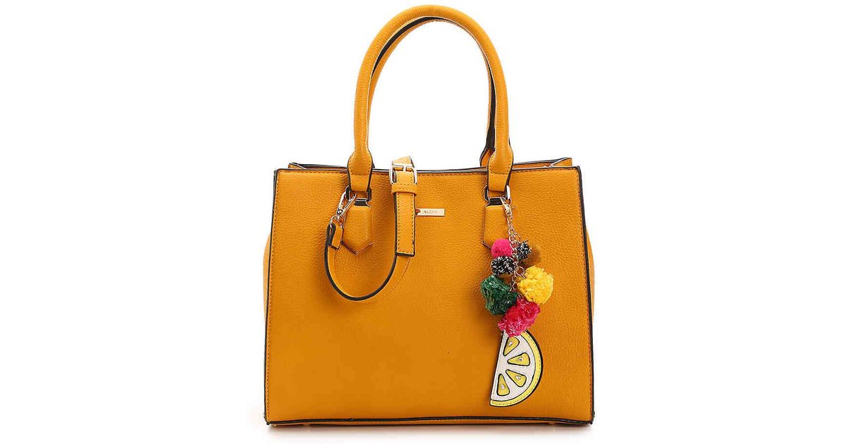 Aldo Yellow Zocco Satchel