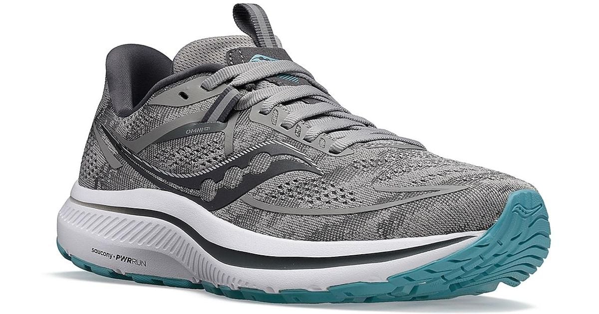 Saucony Omni 21 Running Shoe in Gray Lyst