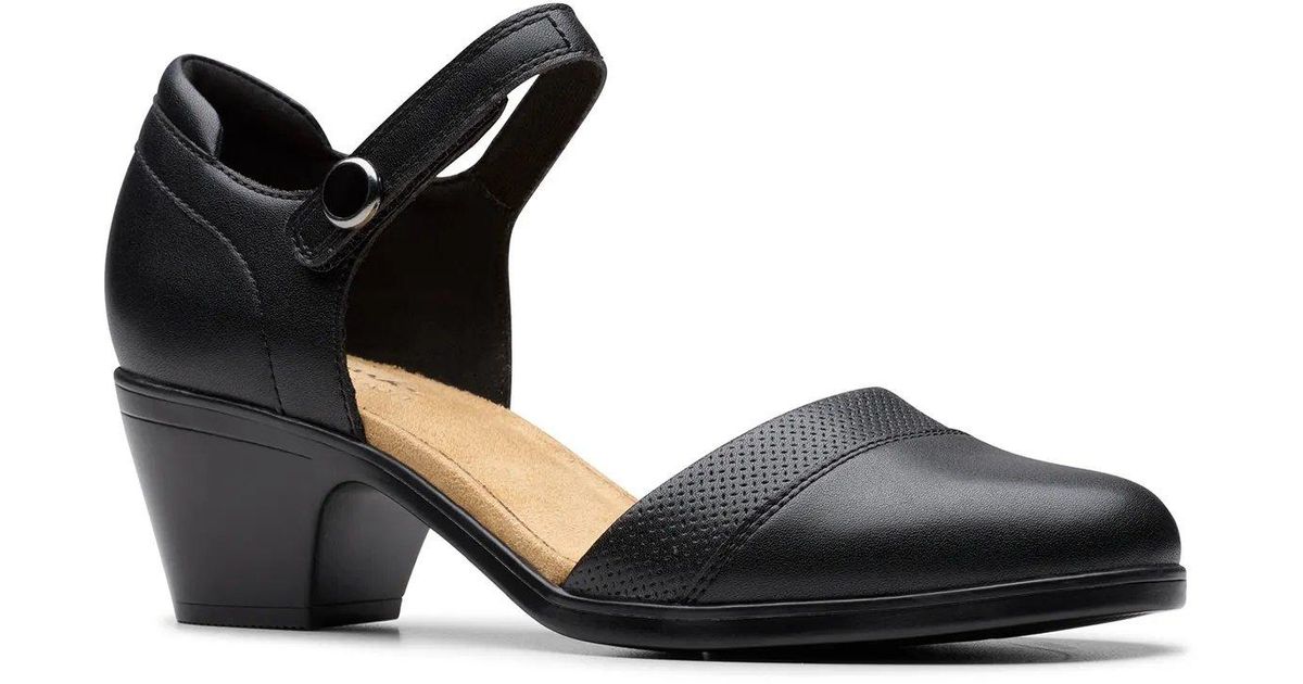 Clarks Damen Emily 2 Darcey Pumps - Blockabsatz 55 Mm, Leder - Bequeme Stiefeletten