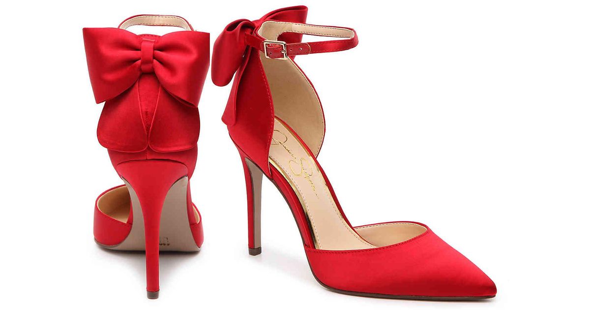Jessica Simpson Polla Pump in Red - Lyst