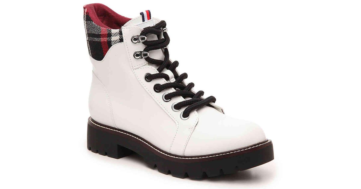 tommy hilfiger leda combat boots