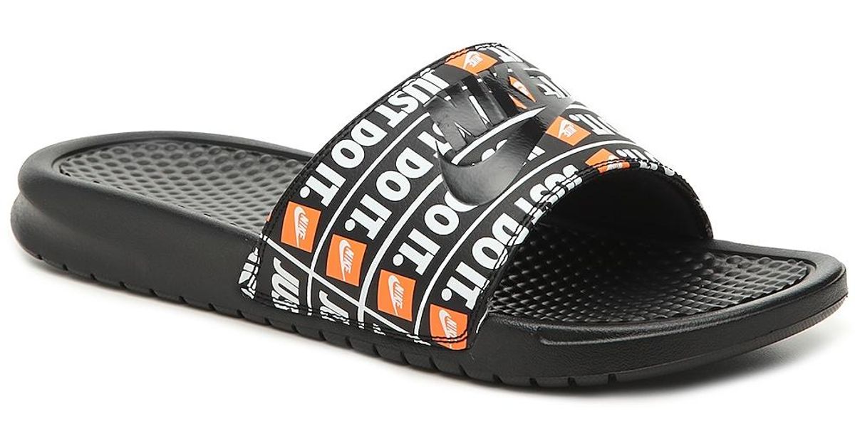 orange just do it slides